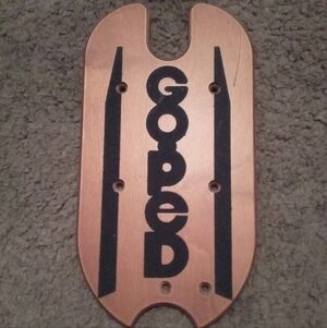 Go-Ped Grow-Ped Wood Deck with Grit (Grip Tape) - New with Blemishes